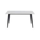 Mesa comedor 4 puestos Khissa blanco mate