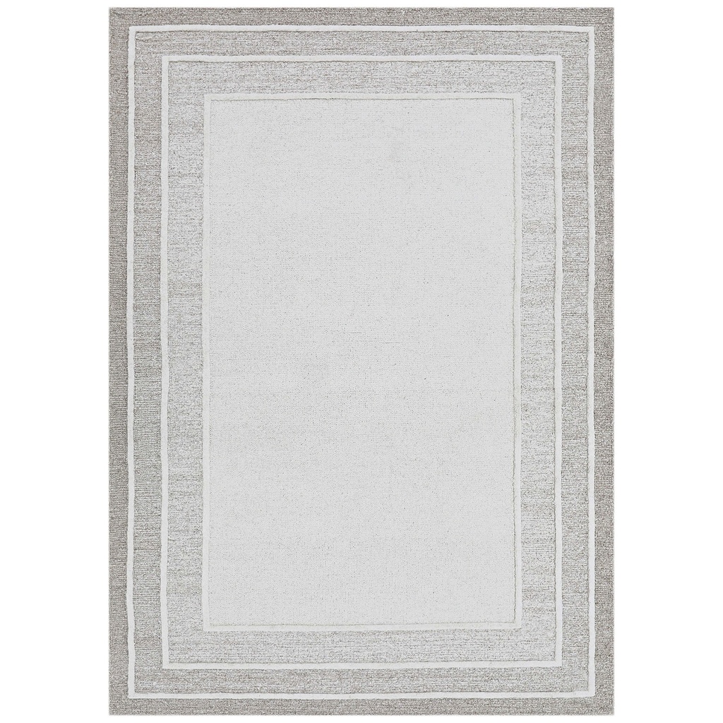 Alfombra 180x270cm JH Recuadro marfil/beige
